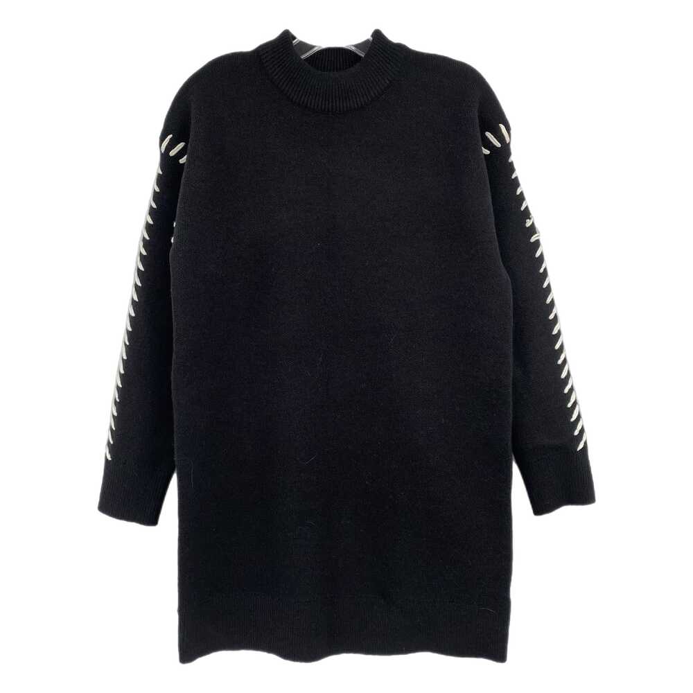 English Factory Black White Knit Mini Dress | Womens XS